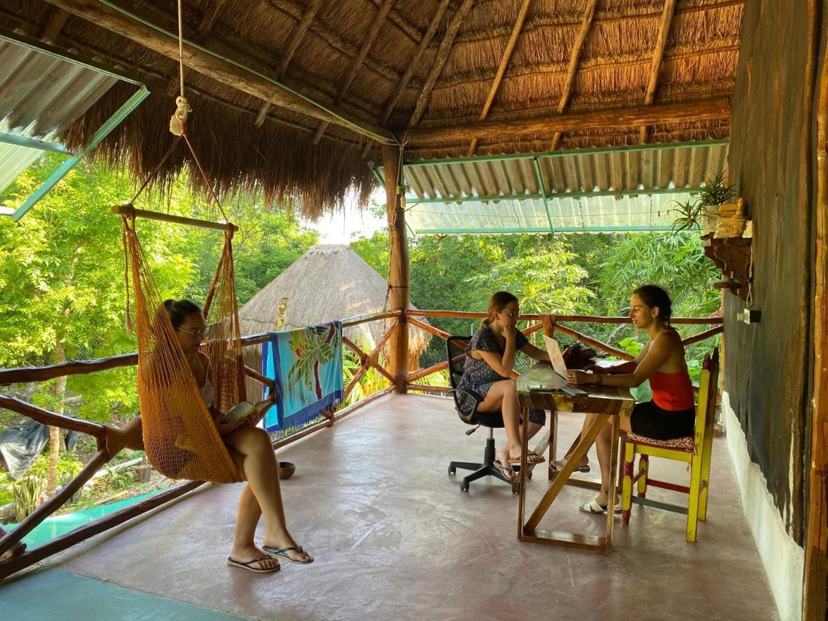 Апартаменти Malinche Cafe In Coba Tulum Екстер'єр фото